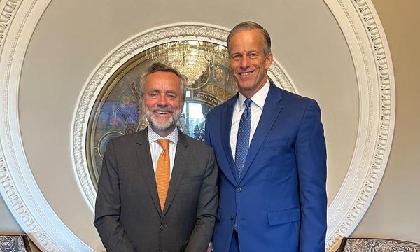 Thune and Biola President Barry H. Corey