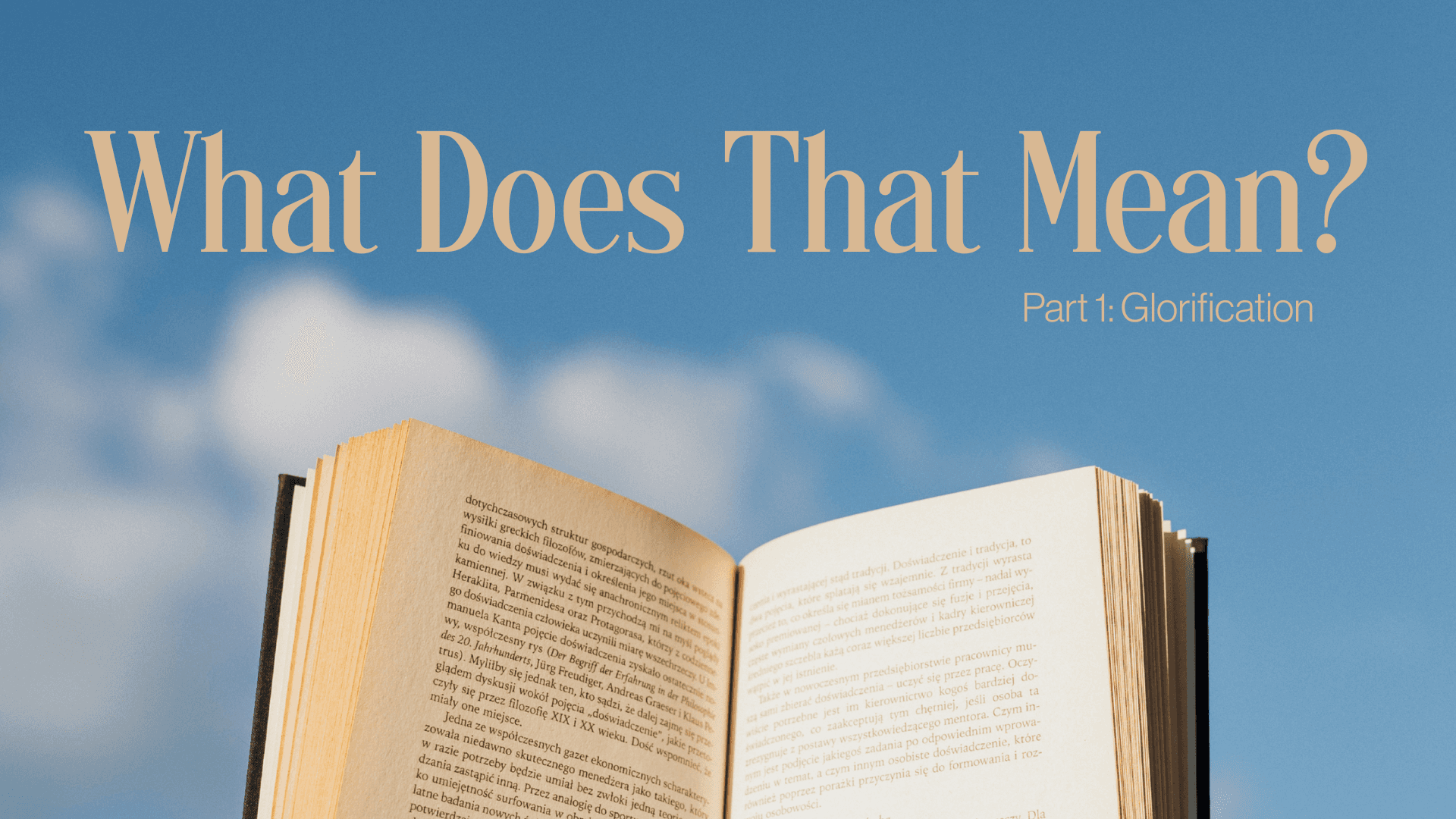 Part 1 Glorification Image