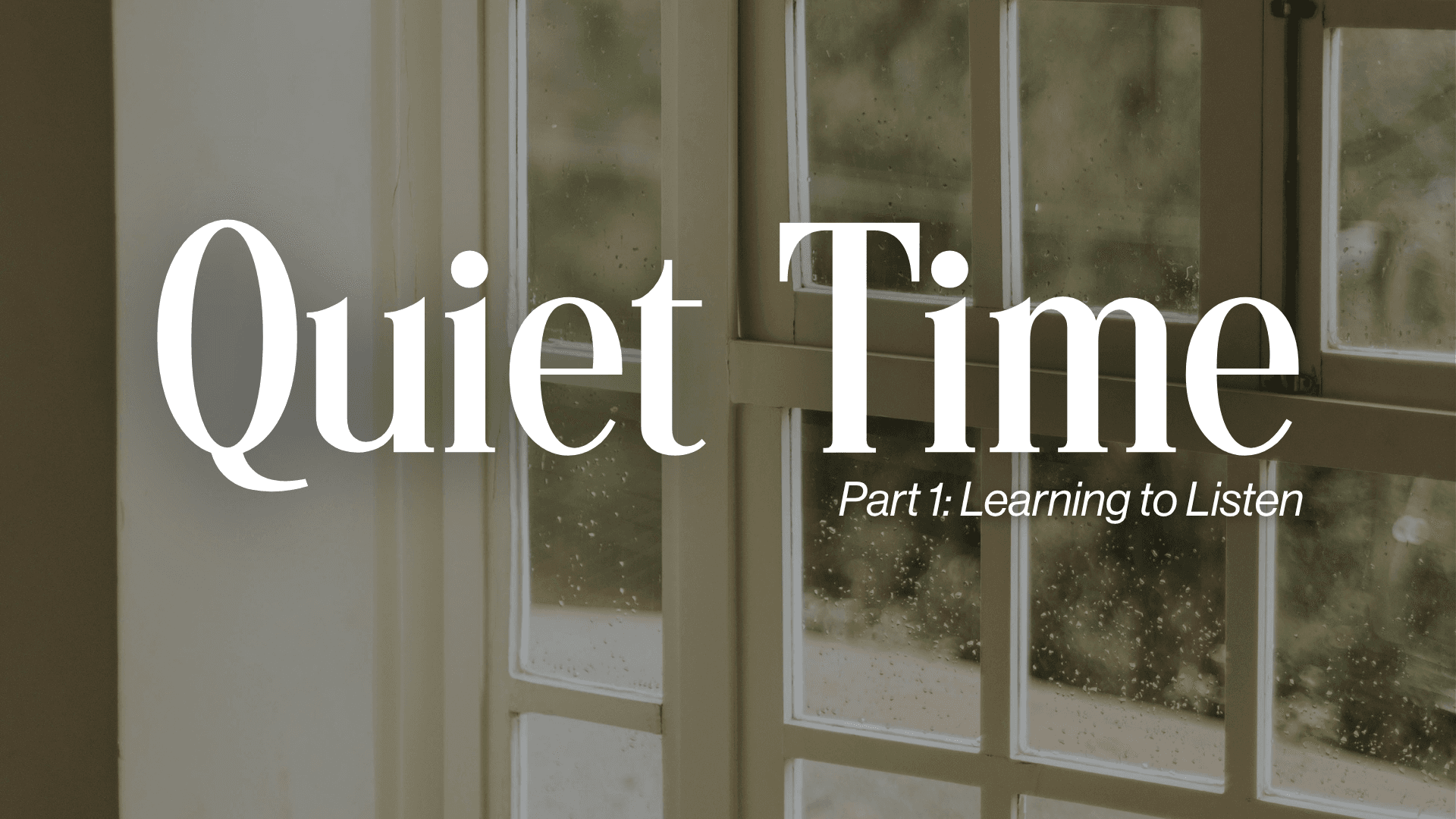 Part 1 Learning to Listen Image