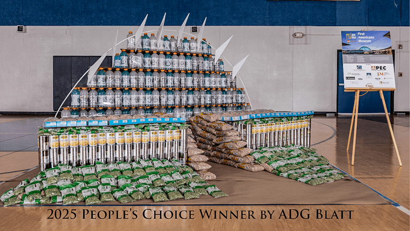 Creative 'CANstruction' Competition Helps Salvation Army Feeding Project