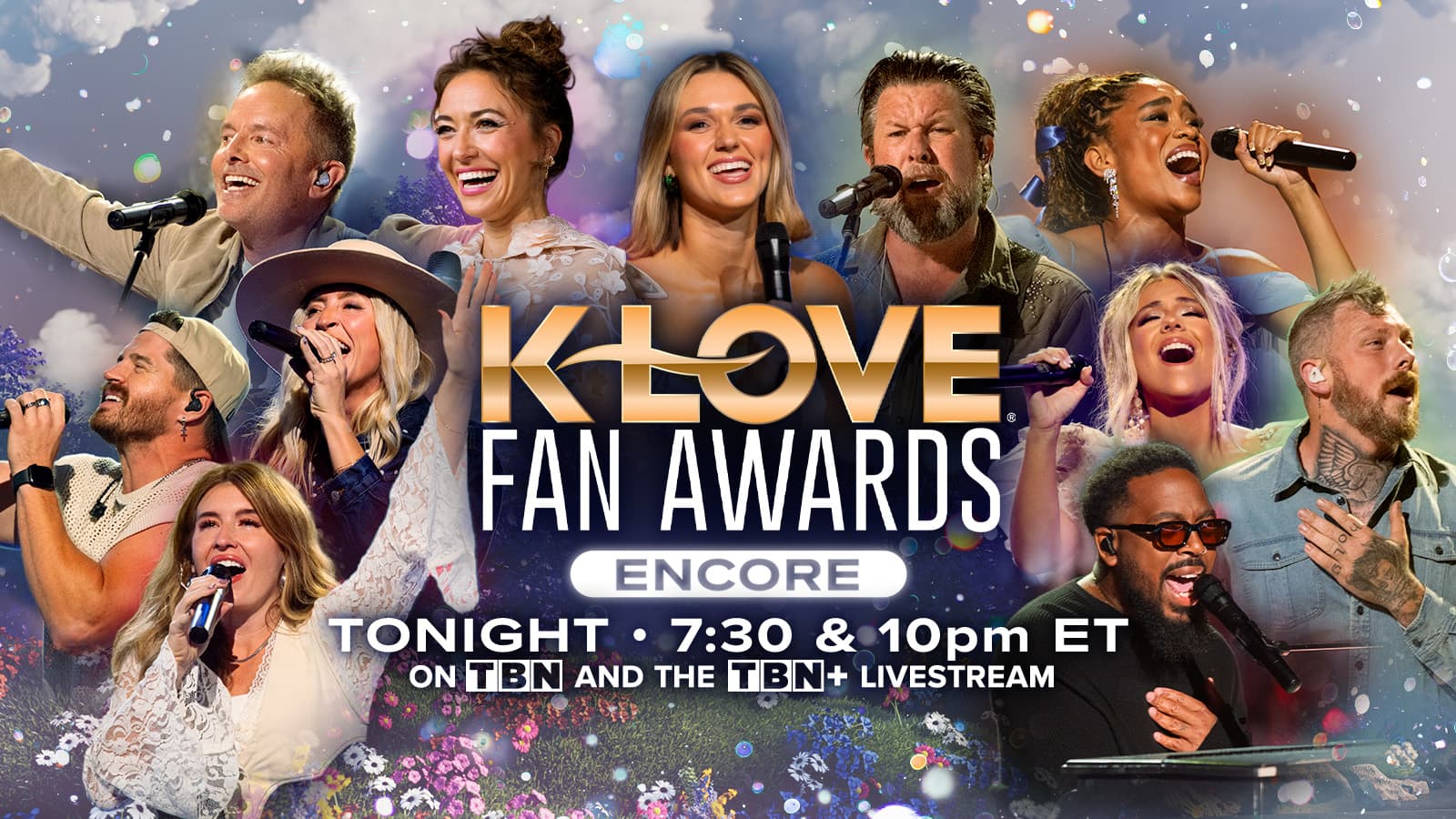 Watch the K-LOVE Fan Awards Encore tonight on TBN at 7:30 and 10pm ET and the TBN plus livestream
