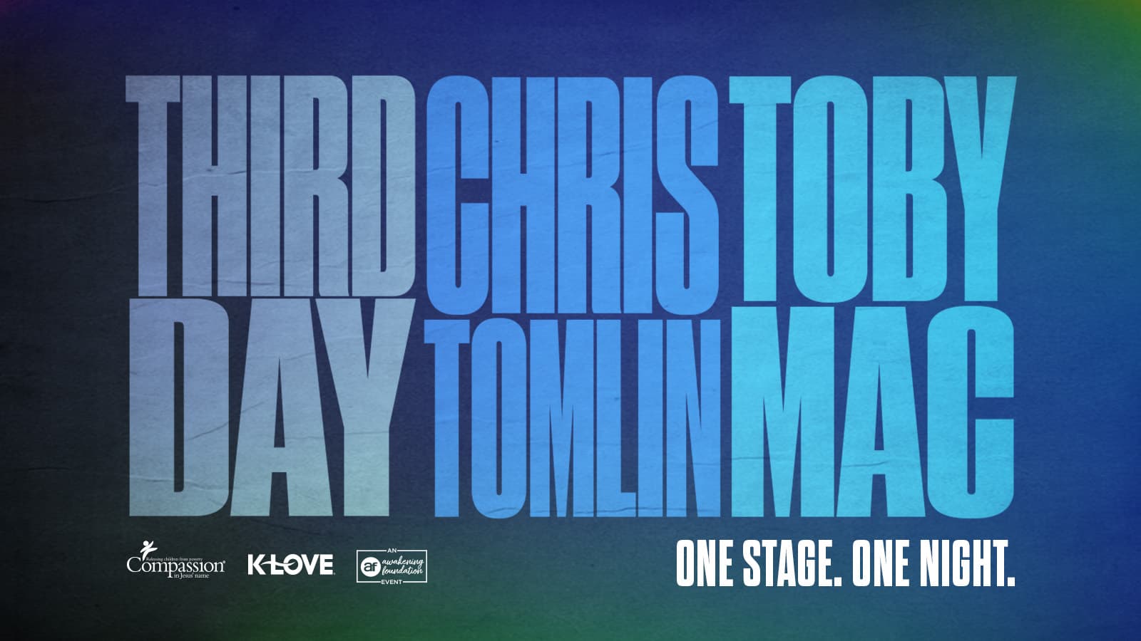 Third Day Chris Tomlin TobyMac Tour One Stage One Night
